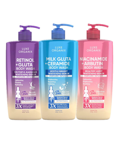 Luxe Organix Body Wash 1000ml - Body Care Cleansing Skin Repair - Debsline.co  - body care 
