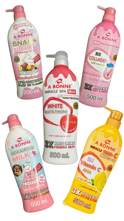 A Bonne 500ml Milk Body Lotion Whitening in 5 Variants