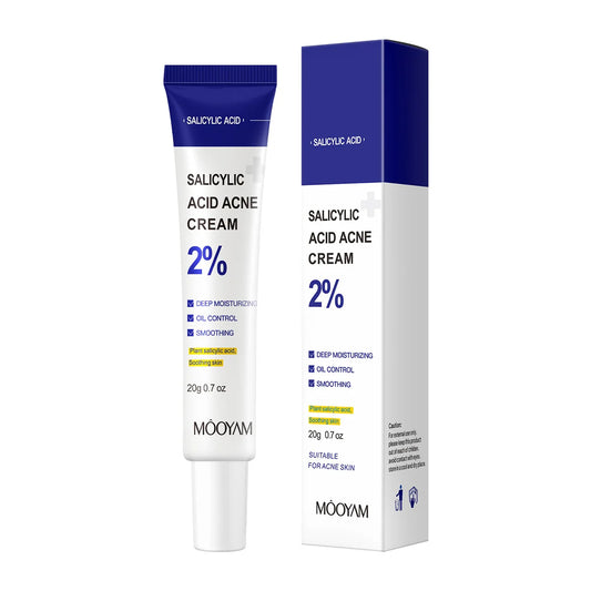 Salicylic Acid Acne Cream tube and packaging on a white background