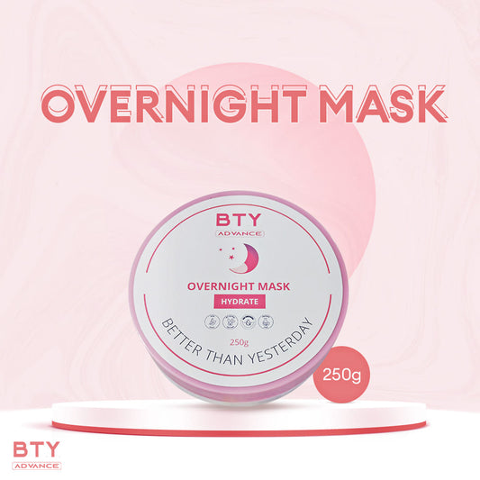 BTY Advance Daily Radiance SPF45 UVA/UVB Face and Body Lotion 250ml or Overnight Mask Hydrate in Tub 250g