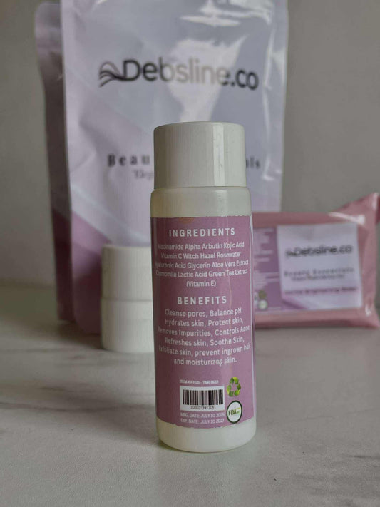 Debsline.co Beauty Essentials Glass Skin Facial Skincare Set 4n1