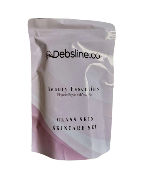 Debsline.co Beauty Essentials Glass Skin Facial Skincare Set 4n1