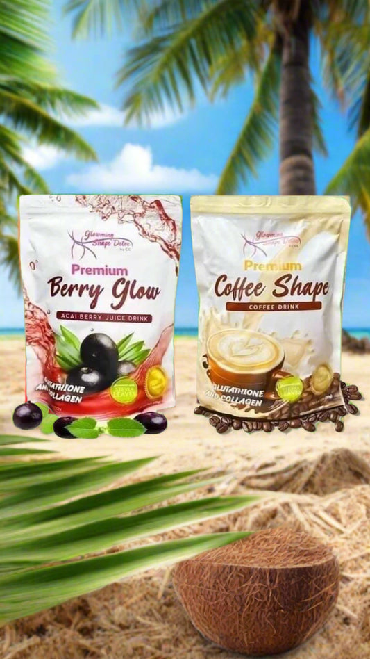 Glowming Shape Detox Premium Berry Glow Acai-Beeren-Saftgetränk, 13 £ pro Stück