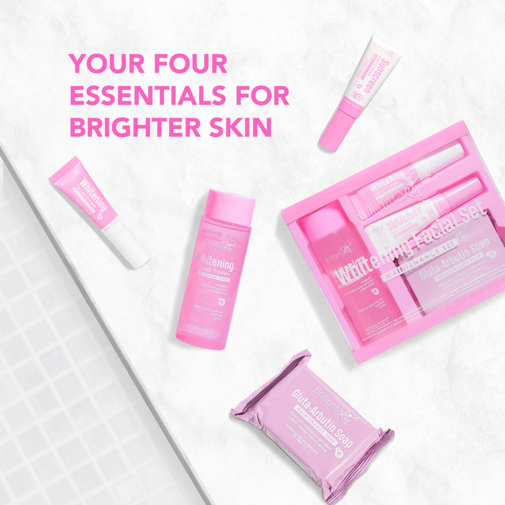 Brilliant Skin Essentials Whitening Set Brilliant Skin Essentials Whitening Facial Set facial care set debsline.co