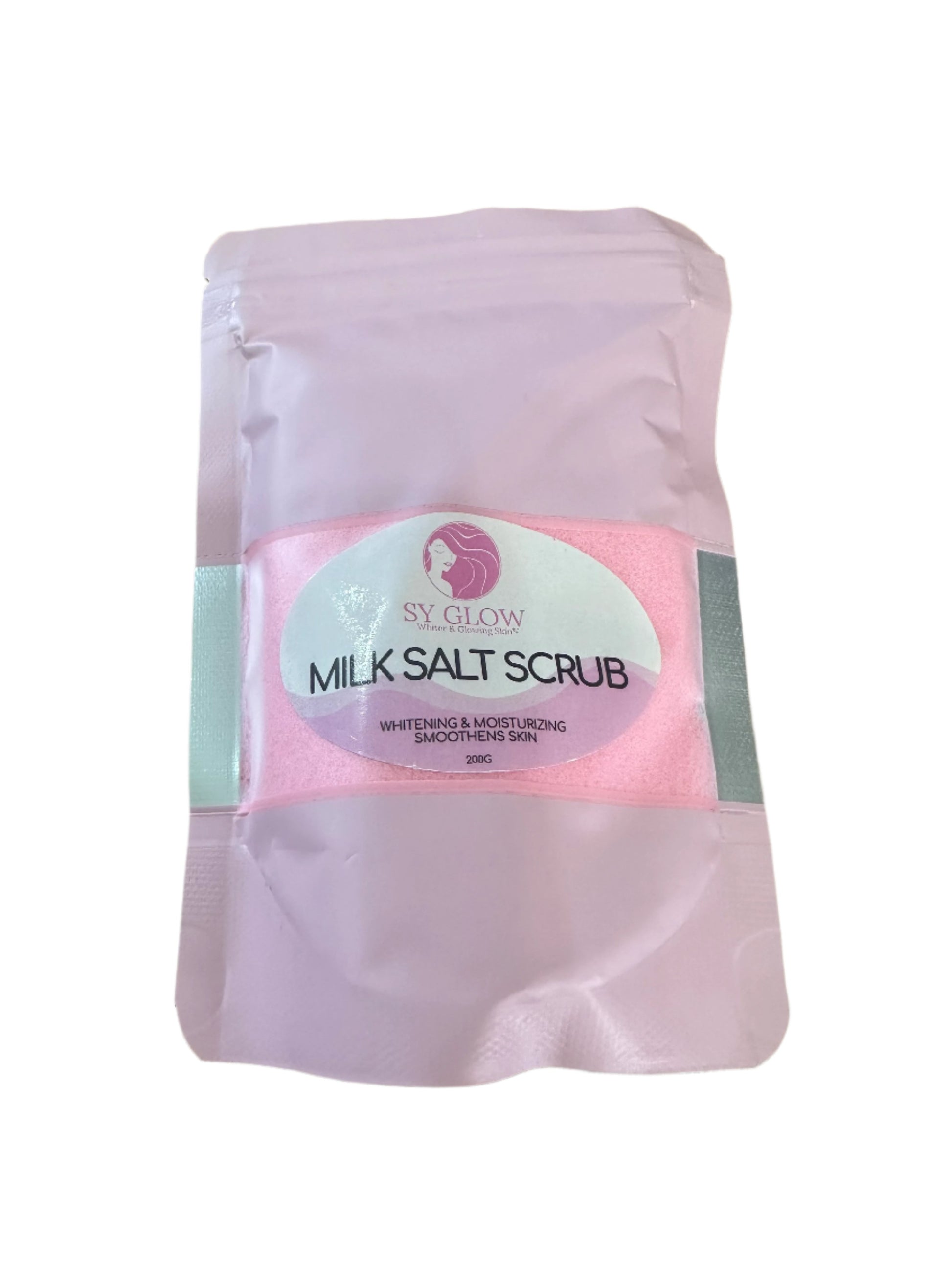 Sy Glow Milk Salt Scrub 200g - Exfoliating Scrub for Skin Repair and Body Care Whitening Moisturizing Pack Skin Care - Debsline.co  -  