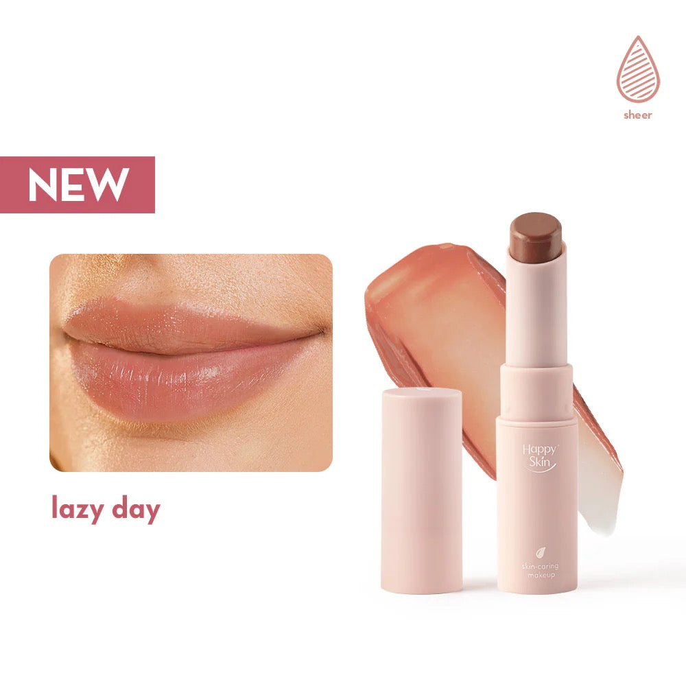 Happy Skin Lip Slip Weightless Balmy Tint 3.5g SPF15 Skin-caring Makeup Lip Care Lipstick lazy day debsline.co