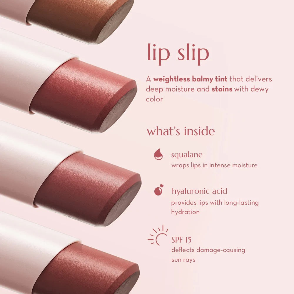 Happy Skin Lip Slip Weightless Balmy Tint 3.5g SPF15 Skin-caring Makeup Lip Care Lipstick