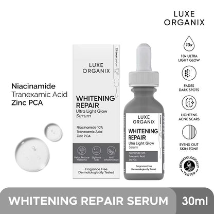 LUXE ORGANIX Whitening Repair Ultralight Glow Serum 30ml debsline.co