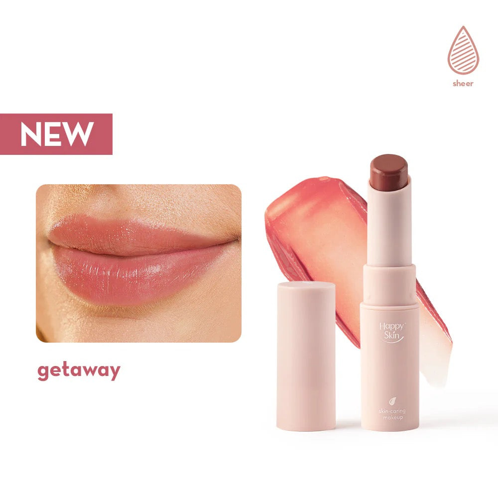 Happy Skin Lip Slip Weightless Balmy Tint 3.5g SPF15 Skin-caring Makeup Lip Care Lipstick getaway debsline.co