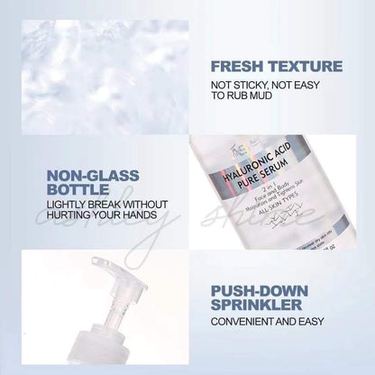 AS Ashley Niacinamide Pure Serum oder Hyaluronsäure Pure Serum für Gesicht und Körper, 500 ml, je 24 £