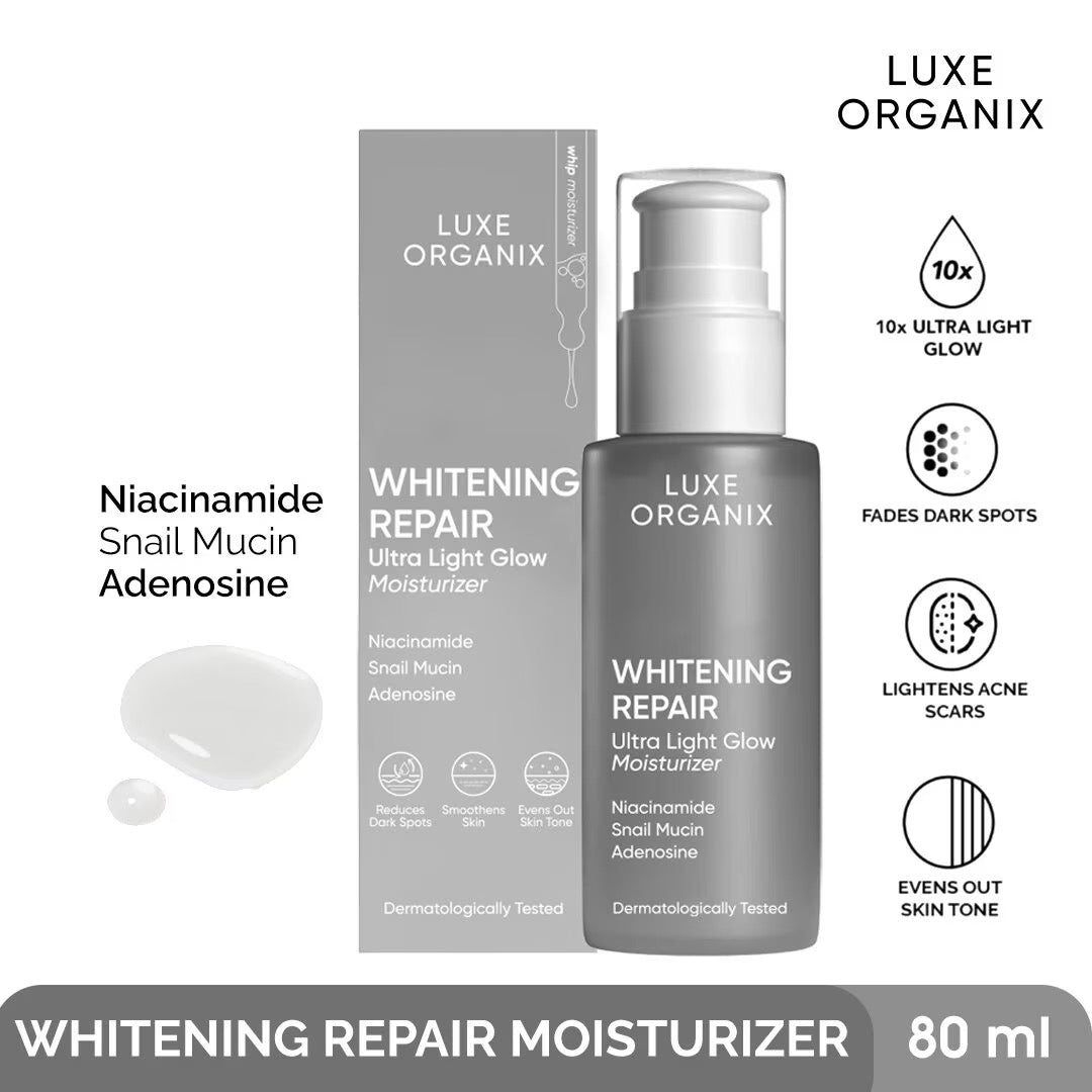 Luxe Organix Whitening Repair Ultra Light Glow Moisturizer 80ml-Debsline.co