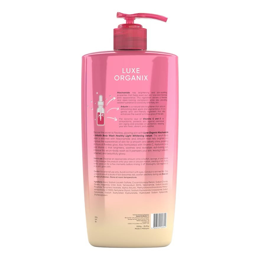 Luxe Organix Body Wash 1000ml - Body Care Cleansing Skin Repair - Debsline.co  -  