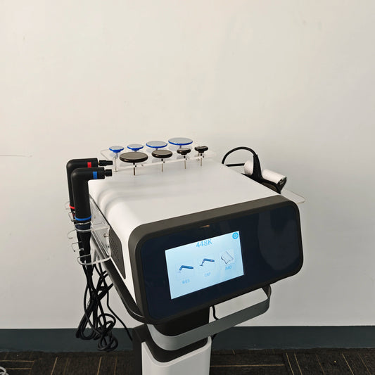 Medical device with digital display on a white background