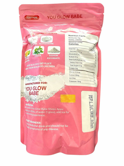 You Glow Babe Shepu Appu Juice Powdered Mix Drink 10 sachets in a bag
