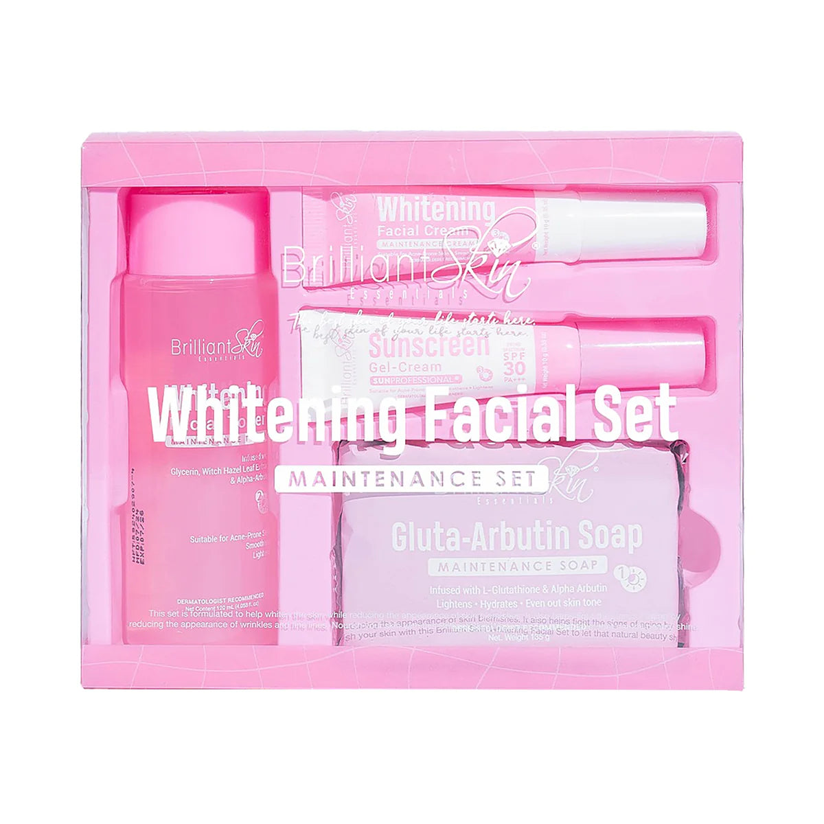 Brilliant Skin Essentials Whitening Facial Set for Maintenance debsline.co